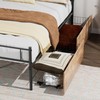 VECELO Queen Size Metal Platform Bed Frame with Headboard and