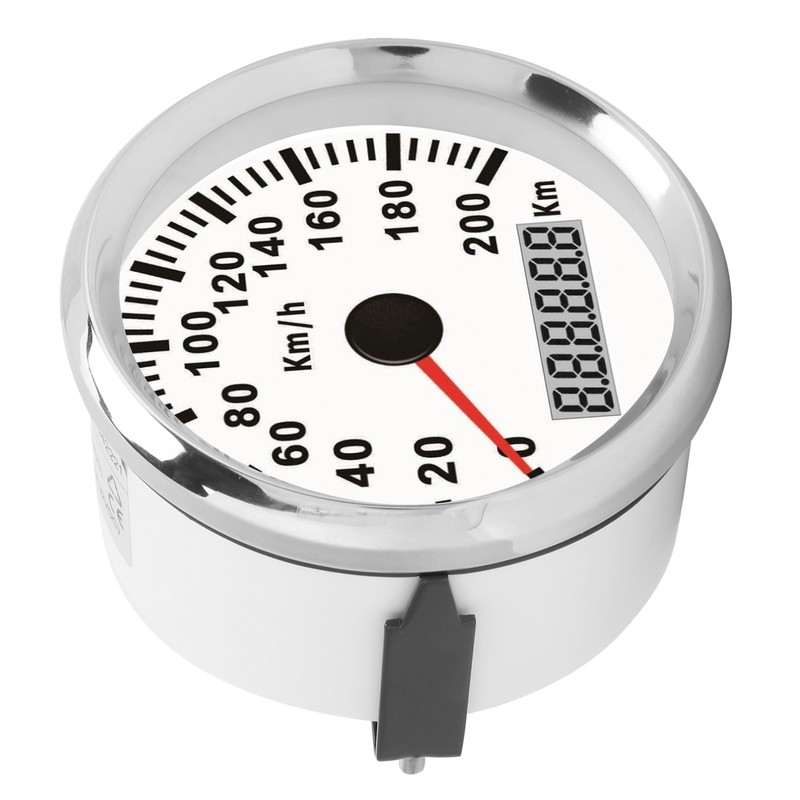 3‑3/8in Speed Gauge GPS 200km/h 12V/24V for Ship Yacht Motorcycle