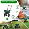 JYLBHYZI Broadcast Spreader Cover with Durable PVC Clear Window,420D Waterproof