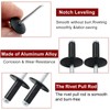 Zorveiio 60 Pcs 3/16" x 5/8" Large Flange Aluminum Blind