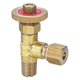 FLOBAL BRASS STRIGHT RING NEEDLE VALVE MVRT-0206 1/4x6