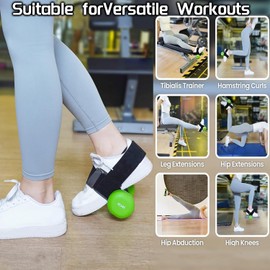 Dumbbell Foot Attachment for Leg Workout, Extension Monkey Foot Dumbbell Attachment Straps for Gym Trainer and Beginners Dumbbell Ankle Strap for Fitness Training
