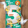 Danilo Cards Age 5 Minions Card, Happy 5th Birthday Card,9