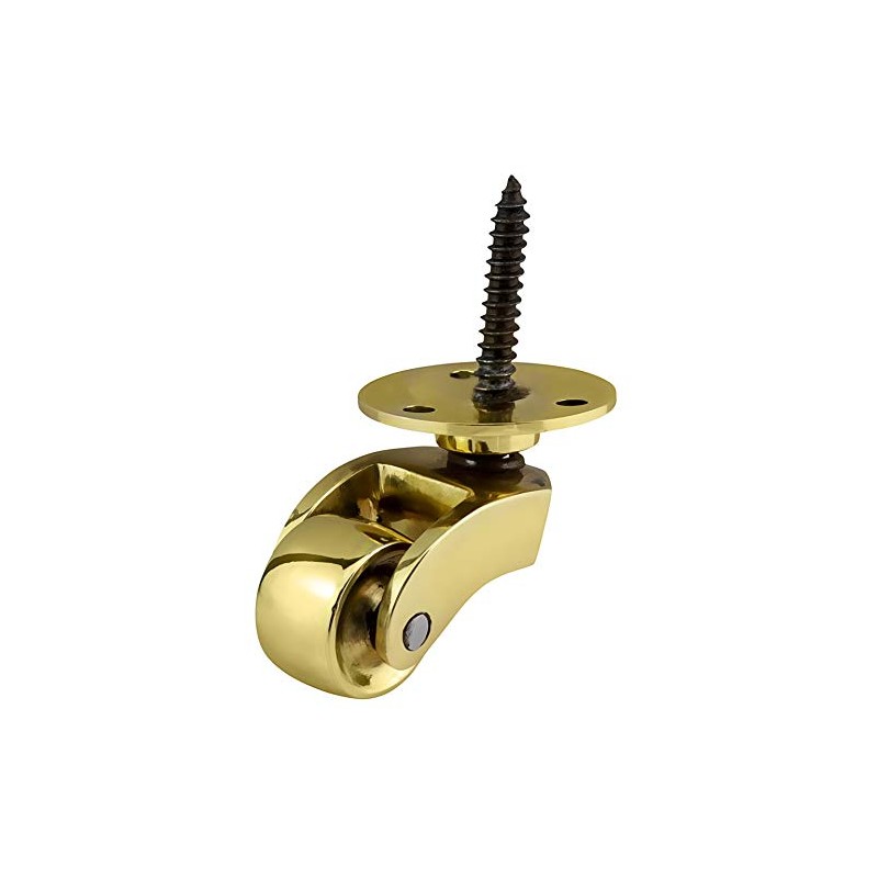 Solid Brass Castors Casters with 22mm Wheels – Genuine Solid
