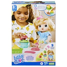 Baby Alive Fruity Sips Doll with Juicer Sippy Cup Fruit Accessories 12 Inch