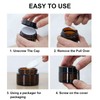 Amber Glass Cream Jars - 6 Pack Refillable Jars (30ml/50ml)