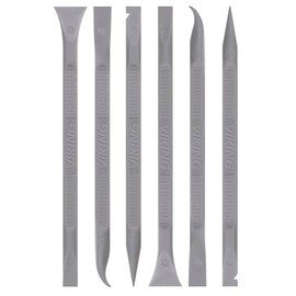 VIKING Car Detailing Pick Set for Car Detailing Kit, Safe Automotive Tool Set for Cleaning, Plastic Picks with 6 Cleaning Heads, Interior and Exterior Use, 6 Pack, Grey