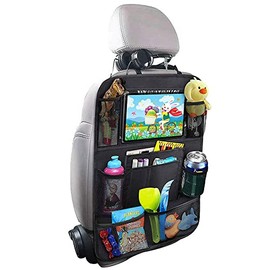 Tianle Backseat Car Organizer - Premium Car Organizer with 10" Table Holder, 9 Pockets, Road Trip Essentials for Kids Toddlers, Travel Accessories (1 Pack)