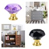 Crystal Drawer Knobs from Hotooldo -30mm Gold Base Glass Drawer