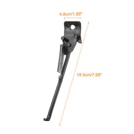 sourcing map Back Bike Kickstand for 14 inch Wheel Bicycle Single-Side Kick Stand Rear Mount Bikes Support Racks, Black