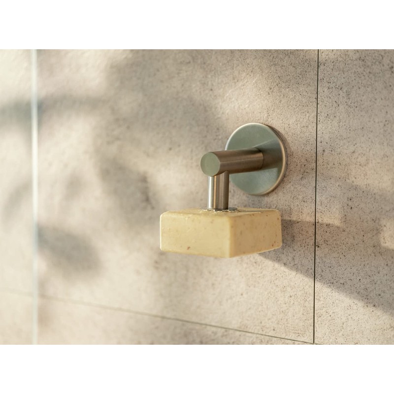 WENKO Stainless Steel Shiny Soap Holder with Magnet and Turbo-Loc
