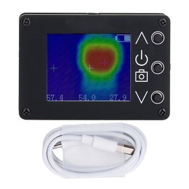 Mini Thermal Imager Infrared Camera 1.8 Inch TFT Screen Thermal Imaging Camera 32x24 Pixel 160x128 Resolution Aluminum Alloy