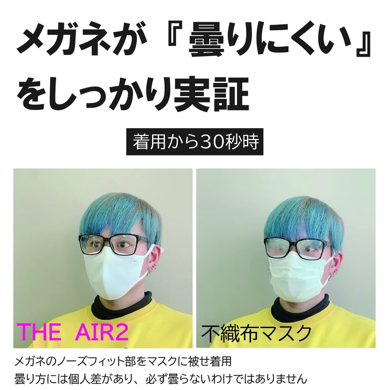 THE AIR 2 Sports Mask, 1 Item, Experience Maskless-Feel Comfort,