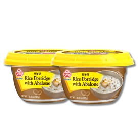 OTTOGI Rice Porridge with Abalone, Microwavable, Instant Abalone Porridge, Korean Rice (280g) - 2 Pack