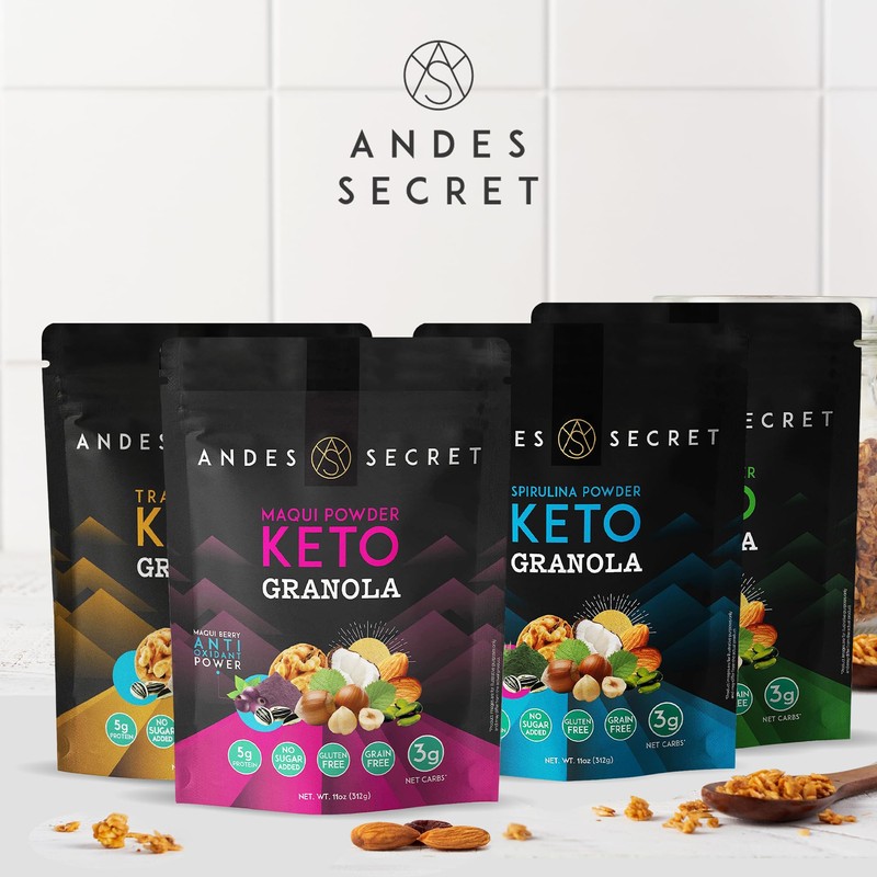 Andes Secret Maqui Powder Granola - Almonds, Walnuts & Hazelnuts