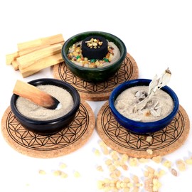 NKlaus 10-Piece All in One Frankincense Herb Smoker Set 1 A Premium Professional Trial Set 40727