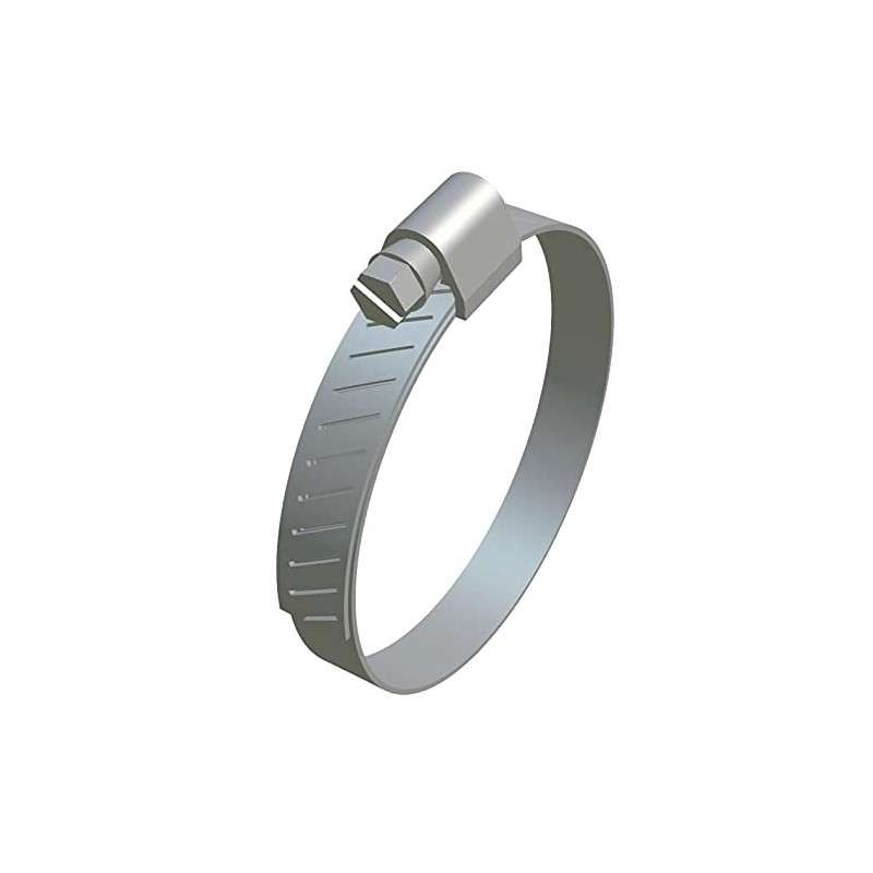 Hose Clamps Adjustable Pipe Clamps (Pack of 10) Galvanised Worm