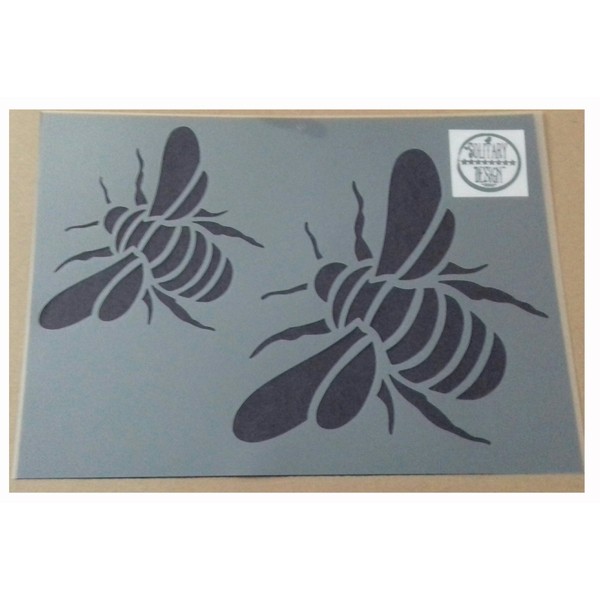 Shabby Chic Stencil Bumble bee 2 Sizes Rustic Mylar Vintage A4 297x210mm Furniture Wall Art