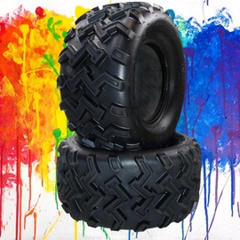 VroomSteel 2 Pack ATV Tires 24X8.00-14 ATV Tires, 14 Rim ATV/UTV Tires, 4PR Mud Trail Tires(Set of 2, Tubeless)