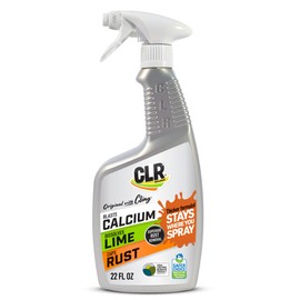 CLR Brands Calcium, Lime & Rust Remover with Cling, 22 oz. Spray Bottle, Adheres to Hard-to-Reach Surfaces, Blasts Calcium, Dissolves Lime Deposits, Zaps Stubborn Rust Stains and Hard Water Deposits