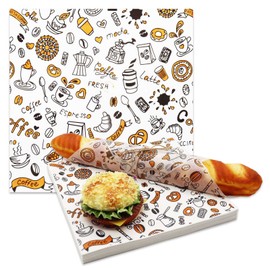 300pcs Deli Paper Sheets 12"x12", Wax Paper Sheets for Food, Grease Resistant Sandwich Wrapping Paper, Premium Food Basket Liners for Bakery, BBQ, Picnic, Home Party, Festival and Outdoors