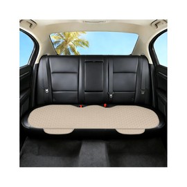 51.97 x 19.29 Inch Linen Rear Bench Seat Protector, Beige
