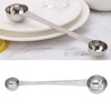 2 Pieces Stainless Steel Coffee Spoons, 2 in 1 Teaspoon,