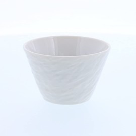 EAST table Trapezoid Bowl, SS 4.9 inches (10 cm), Slate Tone, White