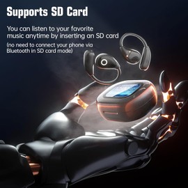 AI Language Translation Earbuds, LCD Touch Screen OWS Real-Time Translator for 144 Languages & Accents Headphones Translator Ideal for Travel Business Learning Translation Device Earphone