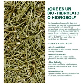 Hidrolato de Romero Hebbe Cosmetics 1 L para Piel Grasa y Cabello Débil                                                                               