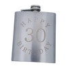 30th Birthday Flask Gift Set - 7 oz Flask Engraved