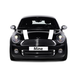 The Pixel Hut GS00271 White Hood Stripes for Mini Cooper and S R50 R52 (2002-2006) Long Version for Replacing existing Stripes