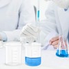 1.7 Oz Transparent Lab Measuring Cup, 50ml Plastic Beaker Cups,