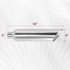 FGJQEFG 5 Inch Inlet 8 Inch Outlet Polished Stainless Steel
