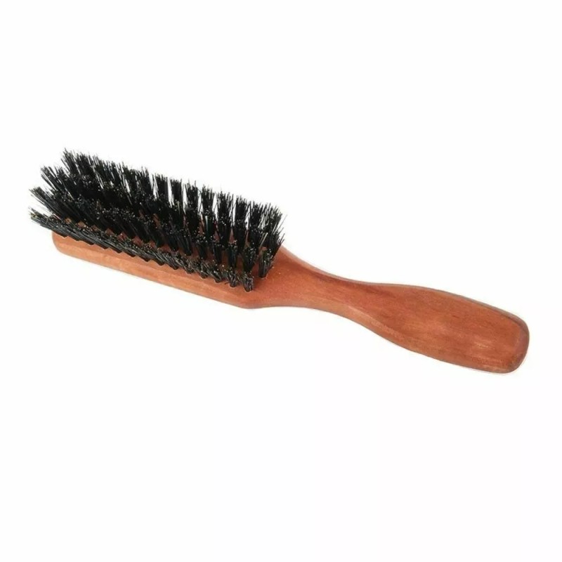 Zeus Handled Beard Brush 100% Boar Bristle Medium Firm A93
