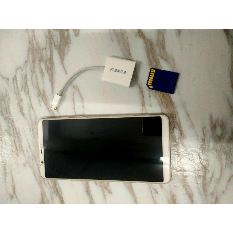 FLEAVER Micro USB to SD Card Camera Reader for Android