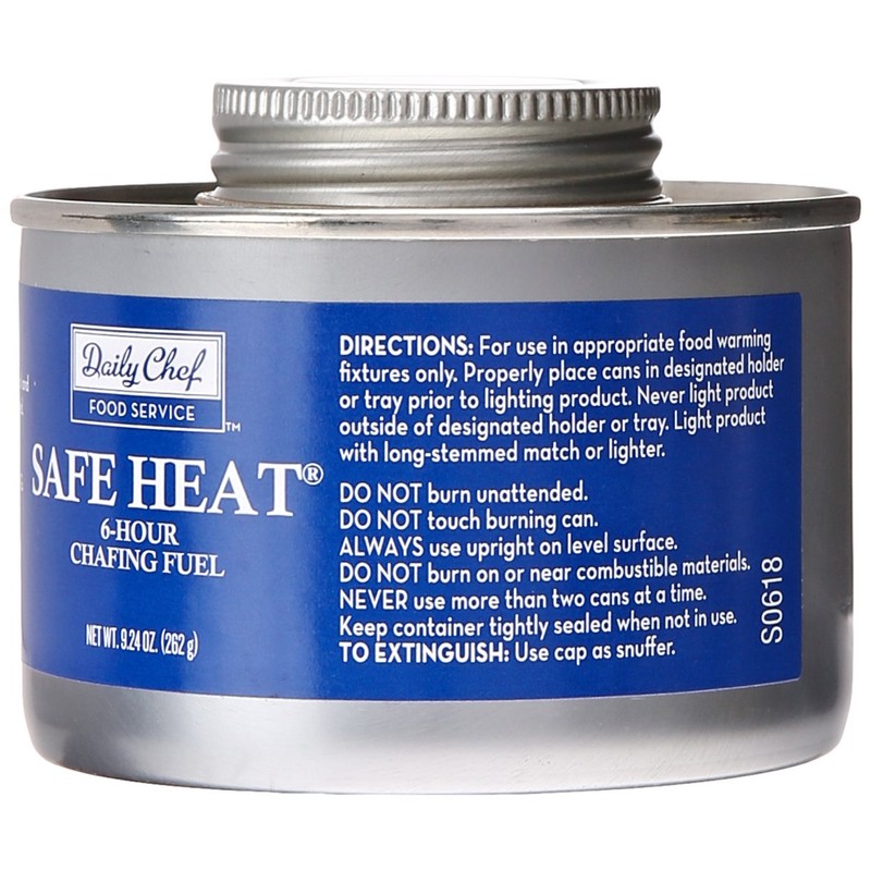 Daily Chef Bakers and Chefs Safe Heat Chafing Fuel, 12-Pack