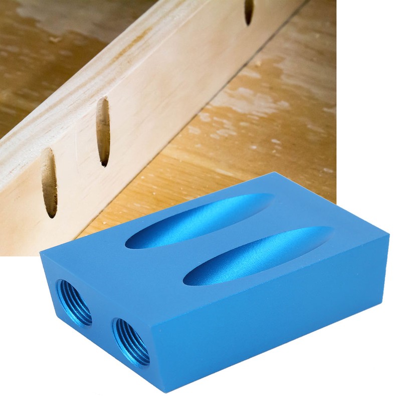 Aluminum Alloy Woodworking Drilling Oblique Hole Locator Positioner Kit Carpentry