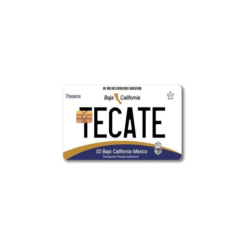 Card Skin - Mexico Placas (Mexican License Plate) Card Stickers