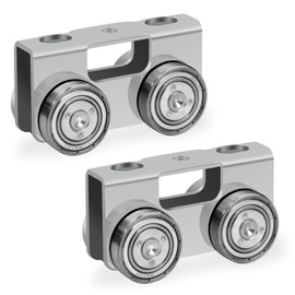 P2750-EG 4 Wheel Light Duty Trolley Assembly for Use with All 1-5/8" P1000, P1001, P5000, P5001, P5500, P5501 or Taller Strut Channel, Unistrut, Superstrut (2PACK)