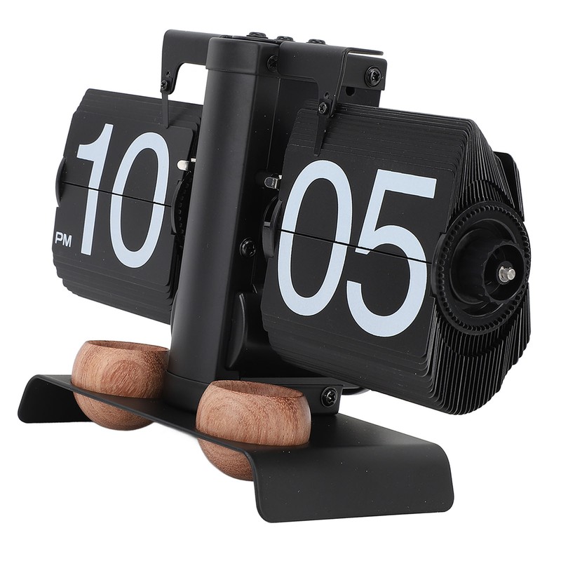 Digital Flip Clock 304 Stainless Steel Retro Battery Powered Mechanical