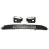 HECASA Lower Grille+Fog Light Cover Compatible with 2014-2017 Infiniti Q50