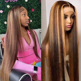 Healthair Water Wave Invisible 360 Lace Front Wigs Human Hair 4C Edge Hidden Strap Pre Cut Lace Pre Bleached Knots Glueless 360 HD Full Lace Wigs for Women (20inch)