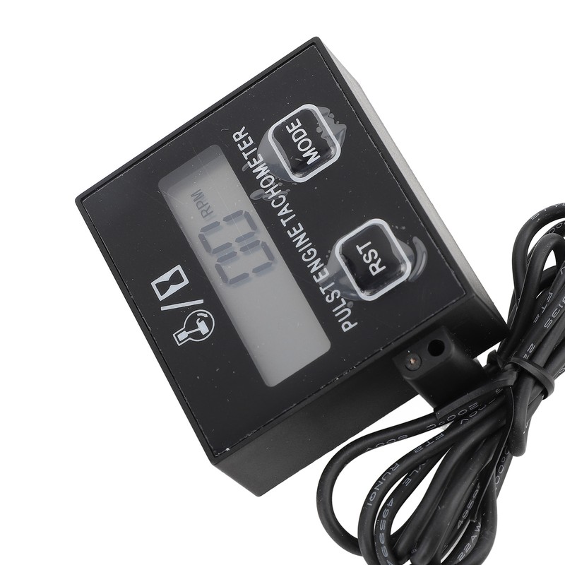 Pulse Engine Tachometer Small Digital LCD Display Speedometer 30000RPM for