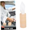 Beavorty 4pcs Tissue Holder Refillable Cylinder Tissue Box for Car