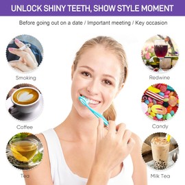 Teeth Whitening - Whitens Teeth, Removes Stains and Boosts Brightness for a Naturally Beautiful Smile - Safe Purple Toothpaste -Suitable for All Ages and Genders(2 * 30ml/1oz)