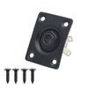 Rectangular Jack Plate for Electric Guitar Bass Black Output Socket