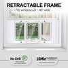 Full-Size Window Pet Door for Cat&Small Dog, Fits 28"-32" Width