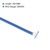 sourcing map 28AWG Stranded PVC Hookup Wire 30M/98ft Blue, Electrical