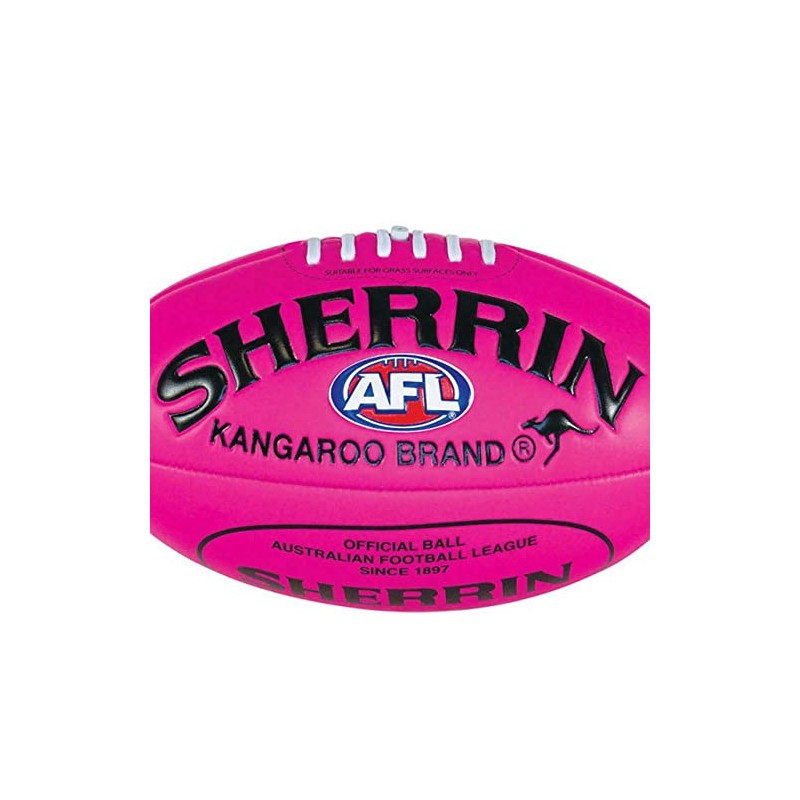 Sherrin AFL Super Soft Touch Football, Pink, Size 3